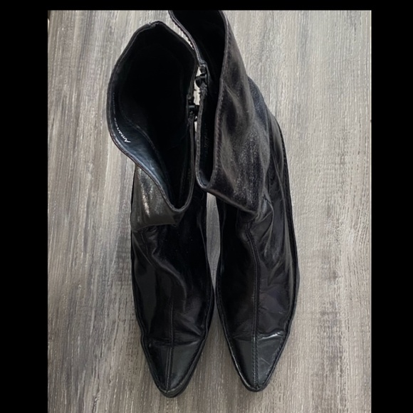 Sz 9.5 Amanda Smith short heeled black boots - Picture 8 of 8